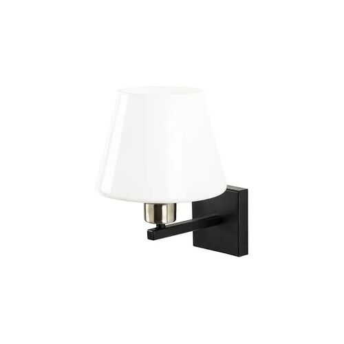 Wandleuchte in Schwarz und Nickel und Weiß 22x25x25cm WellHome Baikal