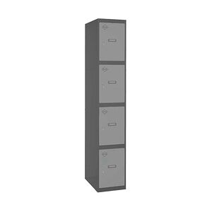 SimonRack Metallschrank 4 Türen GRUNDMODUL Zerlegt ANTHRACITE/GRAU 1800x300x500 mm (Höhe x Länge x Breite)