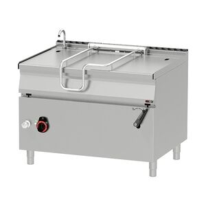 Groju Elektro Kippbratpfanne Bratpfanne Kipppfanne 120L 1200x900x900mm manuelle Kippvorrichtung Edelstahl Boden