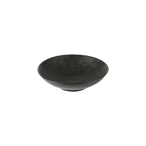 Suppenteller Vesuvio schwarz 19 cm x6 - 50 cl Rond Grès Table Passion