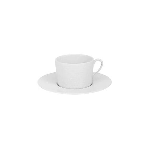 Teetasse und Untertasse Nymphea 22 cl x6 - Weiß Rund Porzellan Table Passion