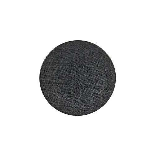 Teller Vésuvio schwarz 27 cm x6 - Rund Steingut Table Passion