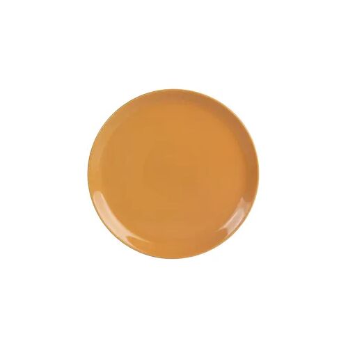 Teller itit safran 25 cm x6 - Gelb Rund Steingut Table Passion