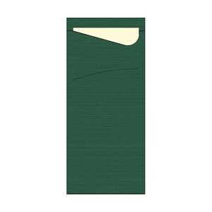 500 Serviettentaschen / Bestecktaschen Duni Sacchetto® Tissue Jägergrün