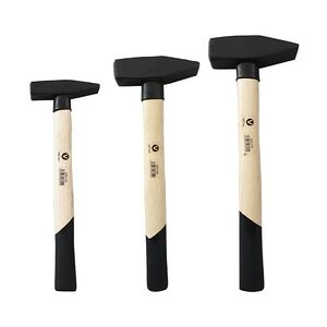 Vago-Tools Profi 3 tlg Set Schlosserhammer 300 800 1000 g