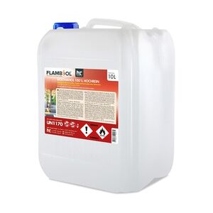 15 x 10 Liter FLAMBIOL® Bioethanol Hochrein 100 % saubere und geruchsfreie Verbrennung