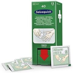 40 Cederroth Wipes Salvequick Wundreiniger refill für Savett-Spender REF 51011006