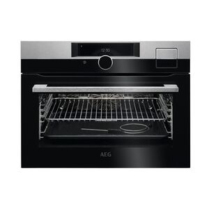 AEG KSK998290M Einbau-Kompaktbackofen / WLAN-fähig / SteamPro / Edelstahl mit Antifingerprint, 43 l