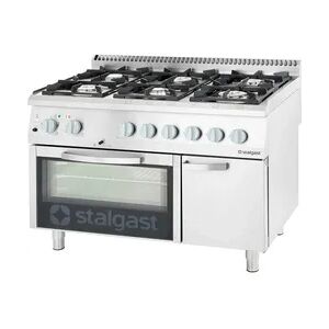 Gasherd 6-Brenner 36,5/7 kw 1200x700x850mm mit Backofen Gasbrenner