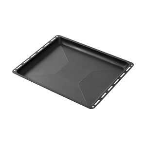 ICQN Backblech 460 x 370 x 30 mm Tief   Emailliert Fettpfanne für Backofen und Herd   Passend für Bosch Siemens Neff Constructa   Kratzfest & Rostfrei