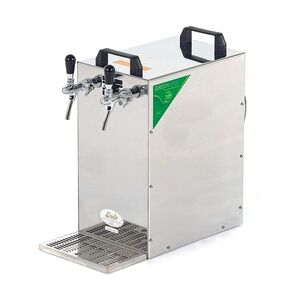 Zapfanlage Kontakt 155/K 2-leitig aus Edelstahl, 160 Liter/h, mit Membranpumpe, Bierzapfanlange, Green Line