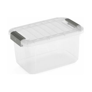 PROREGAL Mega Deal 2x Mehrzweck Aufbewahrungsbehälter HAWK mit transparentem Deckel, HxBxT 18x28x17cm, 5 Liter, Transparent, Behälter, Box