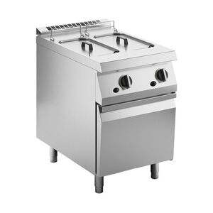 KBS Gastrotechnik Gas-Fritteuse 2 Becken 10 L Standgerät 20kW