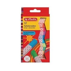 Herlitz Tafelkreide 8648206 farbig sortiert 12 St./Pack.