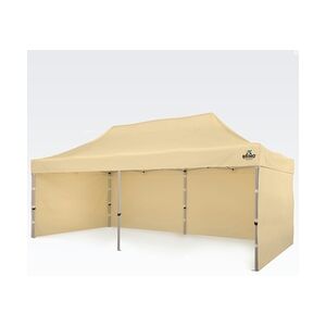 Pop up zelt 3x6m - mit 3 Wänden - Beige