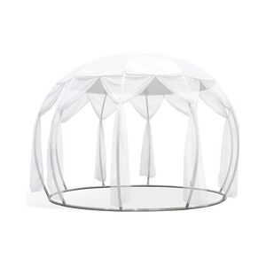 astreea Igloo Terrassenpavillon Model XL mit Umbrella Bezug, weiss, wasserfest