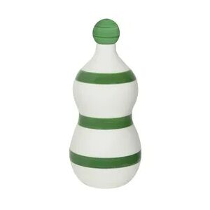 Lido - Keramikflasche mit Zafferanogrünen Bändern