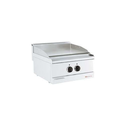 BigGastro Elektrische Grillplatte Chrom – 6 kW