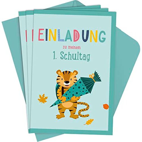 Pattloch Verlag - GEBRAUCHT Einladung zu meinem 1. Schultag - Einladungskarten: Einladungen zur Einschulung und zum Schulstart, 8 Klappkarten mit Umschlag - Preis vom 28.03.2024 06:04:05 h