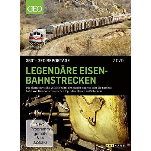 GEBRAUCHT Legendäre Eisenbahnstrecken - 360° GEO Reportage [2 DVDs] - Preis vom 17.04.2024 05:01:18 h