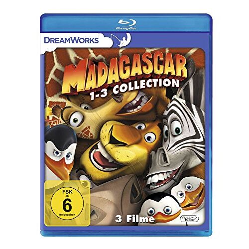 GEBRAUCHT Madagascar / Madagascar 2 / Madagascar 3: Flucht durch Europa [Blu-ray] - Preis vom 18.04.2024 05:05:10 h