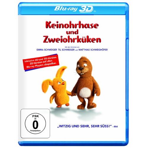 Til Schweiger - GEBRAUCHT Keinohrhase & Zweiohrküken (+Blu-ray) [3D Blu-ray] - Preis vom 03.10.2022 04:58:03 h
