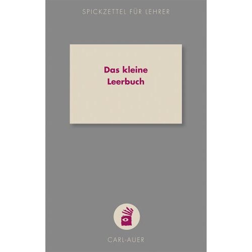 Carl Auer – GEBRAUCHT Das kleine Leerbuch: Notizbuch – Preis vom 09.01.2024 05:48:39 h