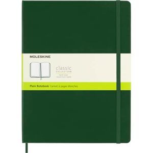 GEBRAUCHT Moleskine Classic Plain Paper Notebook, Hard Cover and Elastic Closure Journal, Color Myrtle Green, Size Extra Large 19 x 25 cm, 192 Pages - Preis vom 05.05.2024 04:53:23 h