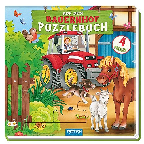 Trötsch Verlag GmbH & Co. KG - GEBRAUCHT Trötsch Puzzlebuch mit 4 Puzzle Bauernhof: Beschäftigungsbuch Entdeckerbuch Puzzlebuch - Preis vom 24.05.2023 05:07:15 h