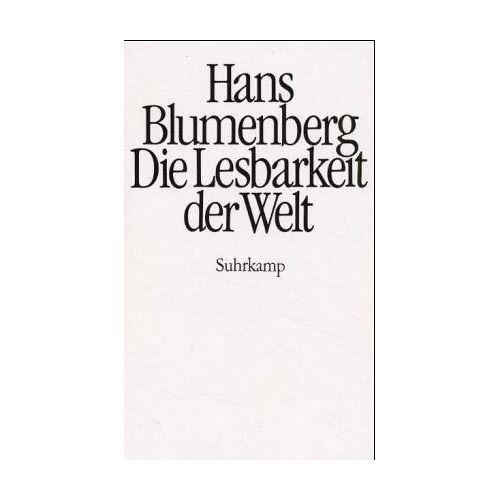 Hans Blumenberg – GEBRAUCHT Die Lesbarkeit der Welt – Preis vom 07.01.2024 05:53:54 h