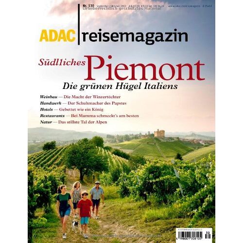 – GEBRAUCHT ADAC Reisemagazin Piemont: Die grünen Hügel Italiens – Preis vom 04.01.2024 05:57:39 h