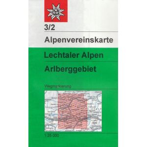Deutscher Alpenverein - GEBRAUCHT DAV Alpenvereinskarte 03/2 Lechtaler Alpen Arlberggebiet 1 : 25 000: Wegmarkierungen - Topographische Karte - Preis vom 24.04.2024 05:05:17 h