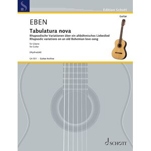 GEBRAUCHT Tabulatura nova: Rhapsodische Variationen über ein altböhmisches Liebeslied. Gitarre. (Gitarren-Archiv) - Preis vom 04.05.2024 04:57:19 h