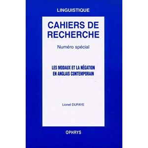 Collectif - GEBRAUCHT Les modaux et la negation en anglais contemporain - Preis vom 05.05.2024 04:53:23 h