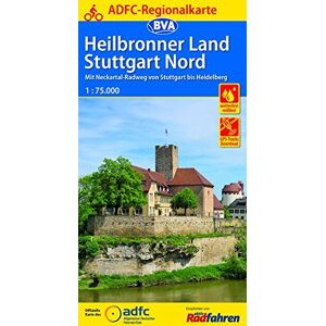 Allgemeiner Deutscher Fahrrad-Club e.V. (ADFC) - GEBRAUCHT ADFC-Regionalkarte Heilbronner Land - Stuttgart Nord 1:75.000, reiß- und wetterfest, GPS-Tracks Download: Mit Neckartal-Radweg von Stuttgart bis Heidelberg (ADFC-Regionalkarte 1:75000) - Preis vom