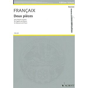 GEBRAUCHT Zwei Stücke: für Fagott und Klavier. Fagott und Klavier. (Edition Schott) - Preis vom 04.05.2024 04:57:19 h