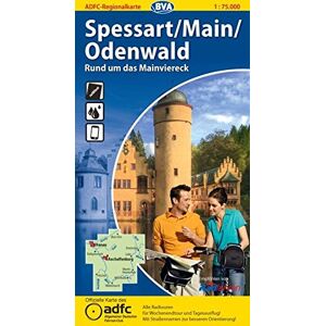 Allgemeiner Deutscher Fahrrad-Club e.V. (ADFC) - GEBRAUCHT ADFC Regionalkarte Spessart / Main / Odenwald 1 : 75 000: Rund um das Mainviereck - Preis vom 29.04.2024 04:59:55 h