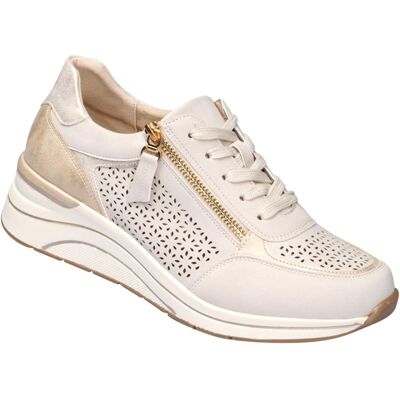 wonderwalk Bequem-Keilsneaker "Daniela" 37 beige wonderwalk Bequem-Keilsneaker "Daniela" 37 beige