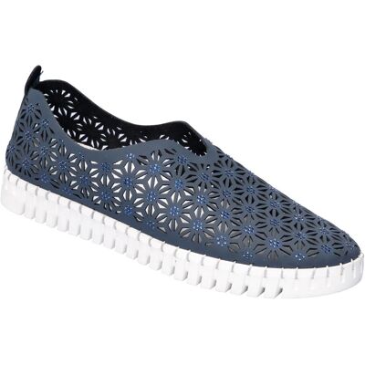 wonderwalk Leder-Mokassin „Glitzerstein“ 37 blau wonderwalk Leder-Mokassin „Glitzerstein“ 37 blau