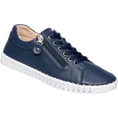 wonderwalk Bequem-Sneaker mit Leder „Miriam“ 38 blau wonderwalk Bequem-Sneaker mit Leder „Miriam“ 38 blau