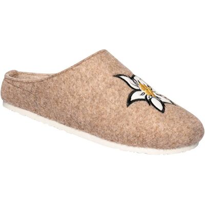 wonderwalk Home Filz-Pantolette „Edelweiß“ 41 beige wonderwalk Home Filz-Pantolette „Edelweiß“ 41 beige