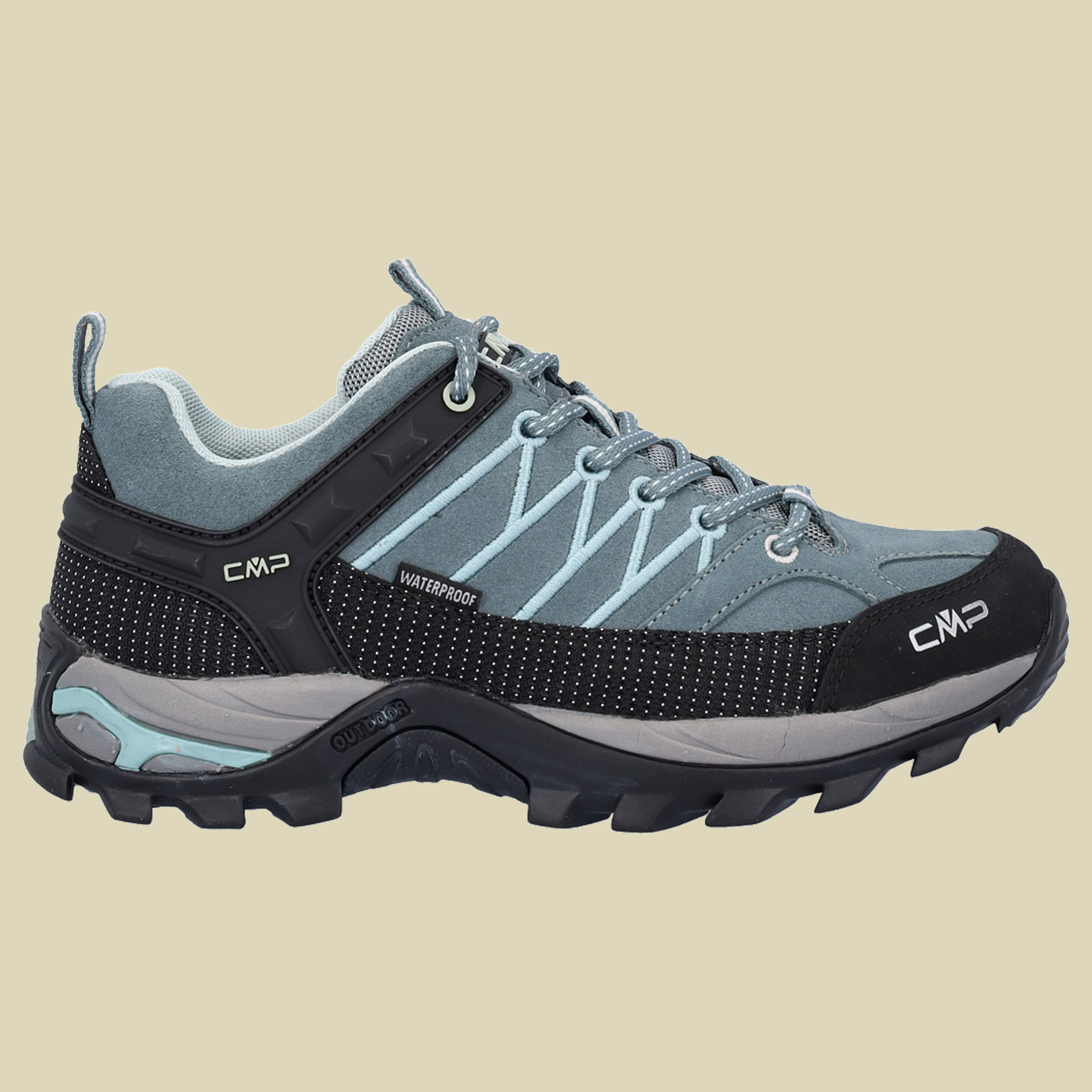 CMP Rigel Low WMN Trekking Shoes WP Women Größe 37 Farbe E111 mineral green