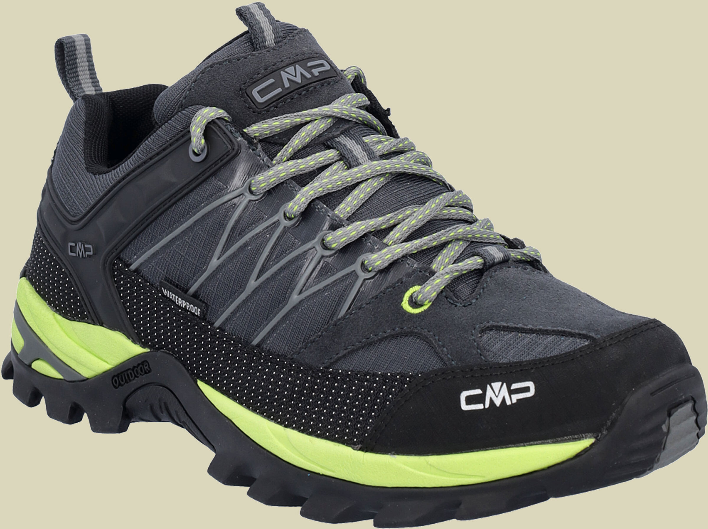 CMP Rigel Low Trekking Shoe WP Men Größe 41 Farbe 72UN anthracite-limegreen