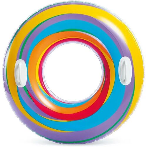 Divit Aufblasbarer Schwimmring Schwimmreifen für Pool Schwimmbad PVC Ø 91 cm CF13 lila