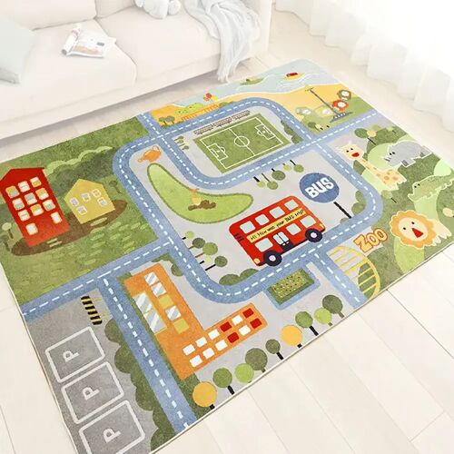 Kinderzimmer Teppich Divit XU13 Kinder Teppich Spielteppich Straße 120 x 160 cm  DPL1