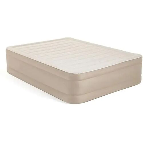 Luftbett selbstaufblasend Divit CF87 Luftmatratze Queen Size 203 x 152 x 46 cm PVC beige