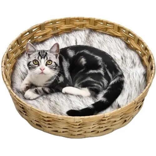 Rattan Haustier Korb Divit RK3 Katzenbett Hundebett Rattan Korb DPL1