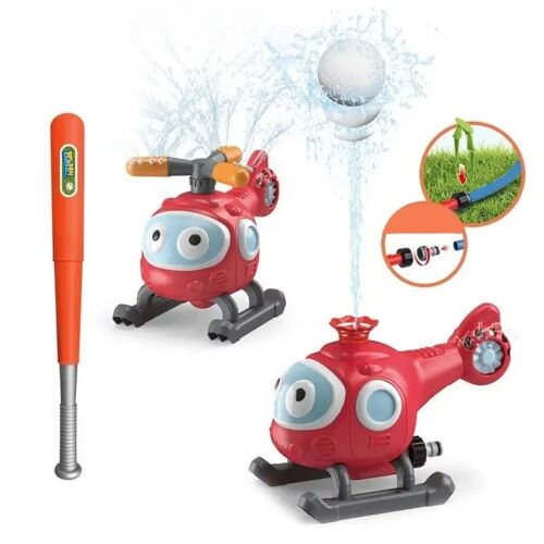 Divit 2 in 1 Kinder Wasserspielzeug KS5 Hubschrauber Baseball Wasser Sprinkler