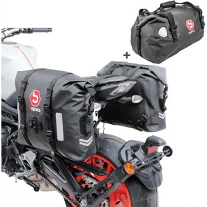 Bagtecs Satteltaschen Set kompatibel mit BMW R 100 R / RS WR40 Hecktasche