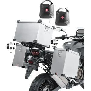 Bagtecs Set Alukoffer Namib M12 35-40l kompatibel mit BMW R 100 GS / PD + Topcase 45l + Innentaschen